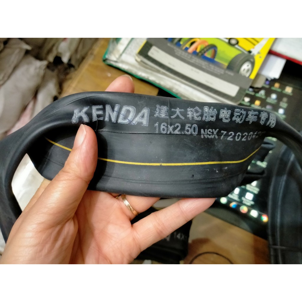 RUỘT, SĂM XE ĐẠP ĐIỆN 16x250 VAN CONG KENDA