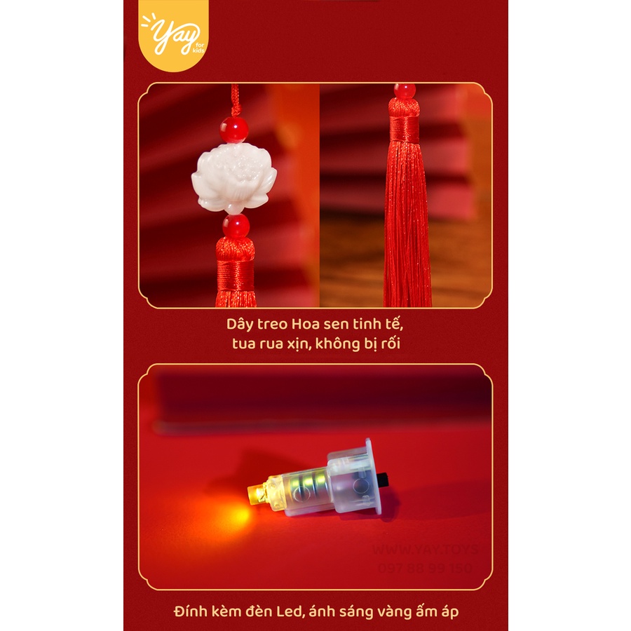 Lồng Đèn DIY Hình Thú Kết Hợp Đèn Led Cho Bé 3+ - TOi