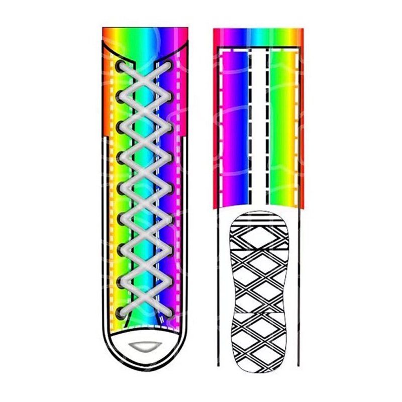 Vớ Canvas Dài In Hình Đôi Giày 3D Vui Nhộn Unisex