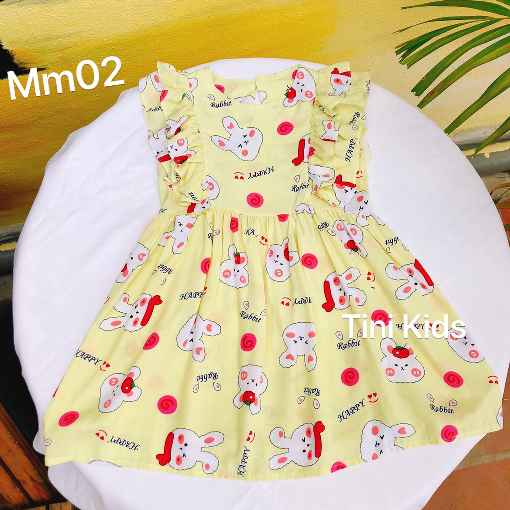 Đầm Lanh Bé Gái, Váy Lanh Mùa Hè Mặc Mát, Mềm, Mịn Cho Bé Yêu Moonykids