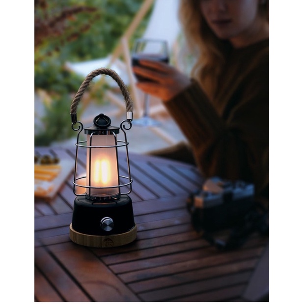 [CHÍNH HÃNG] Đèn dã ngoại pin sạc Wild Land - Hemp Rope Lantern