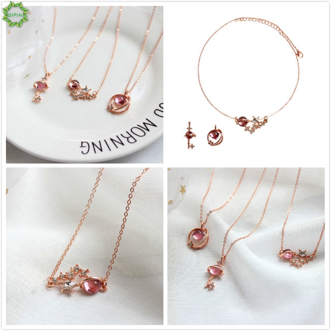 Dây chuyền thiết kế mặt hành tinh phong cách Hàn Quốc đáng yêu