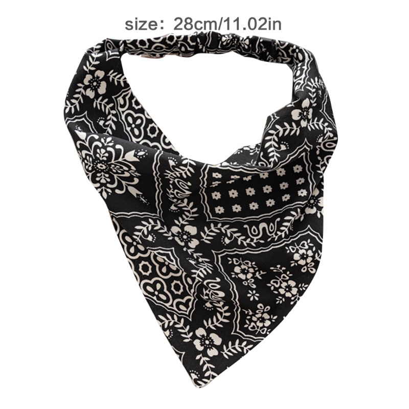 Khăn Choàng Cổ Co Giãn In Họa Tiết Hoa Phong Cách Vintage