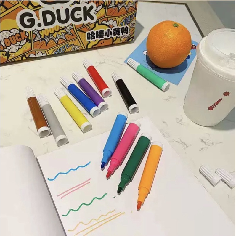 ❤️SALE  [FREESHIP]❤️Hộp Vali Màu Vẽ G-DUCK Vịt Vàng 67 Chi Tiết Tiện Dụng An Toàn… Xịn Sò Cho Bé!