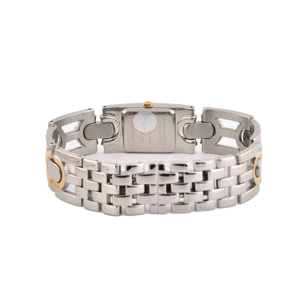 Đồng hồ nữ Romanson Watch RM5168QLCWH mặt nhỏ đính đá kính Sapphire chống xước, dây thép cao cấp chính hãng