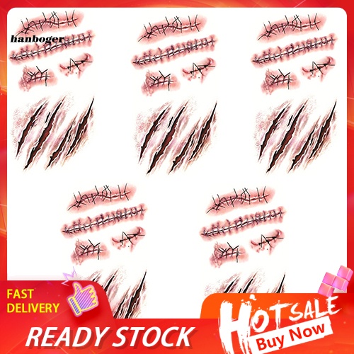 Bộ 5 hình xăm dán hóa trang Halloween độc đáo
