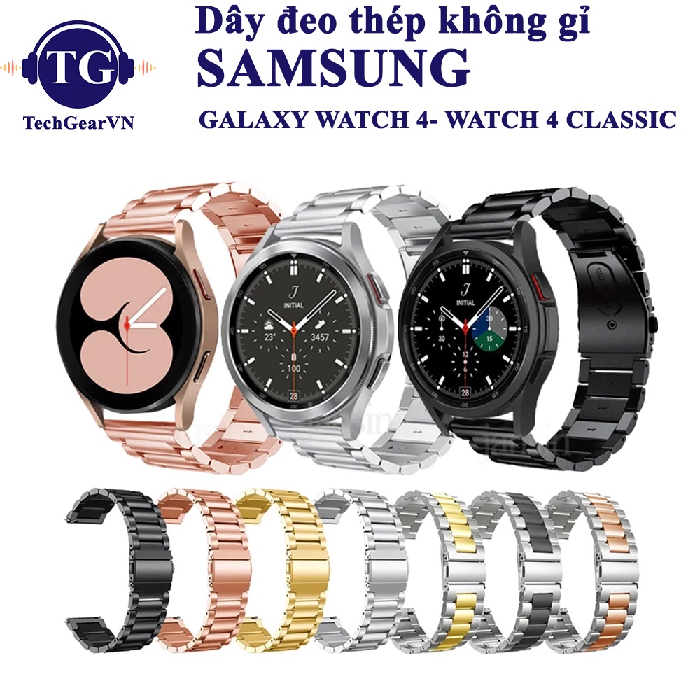 [GALAXY WATCH 4] Dây đeo thép không gỉ Samsung Galaxy Watch 4, Watch 4 Classic