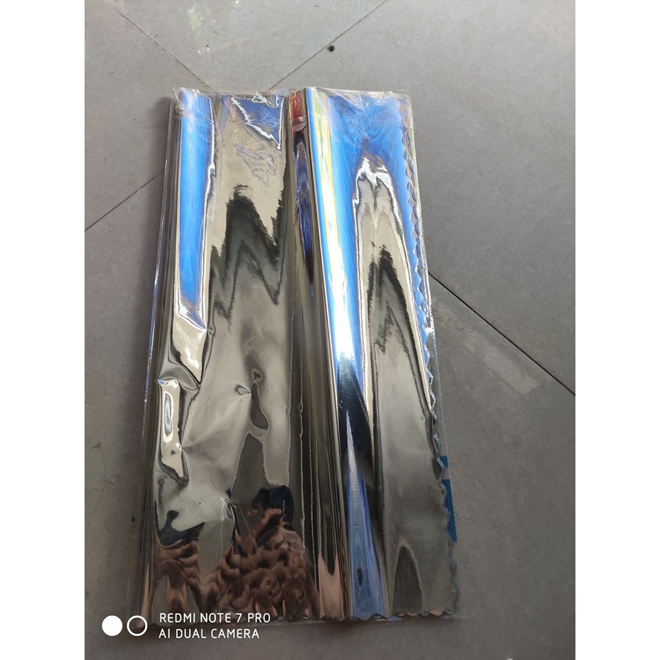 Tập 50 tờ nilon phủ bạc gói bọc thực phẩm chín