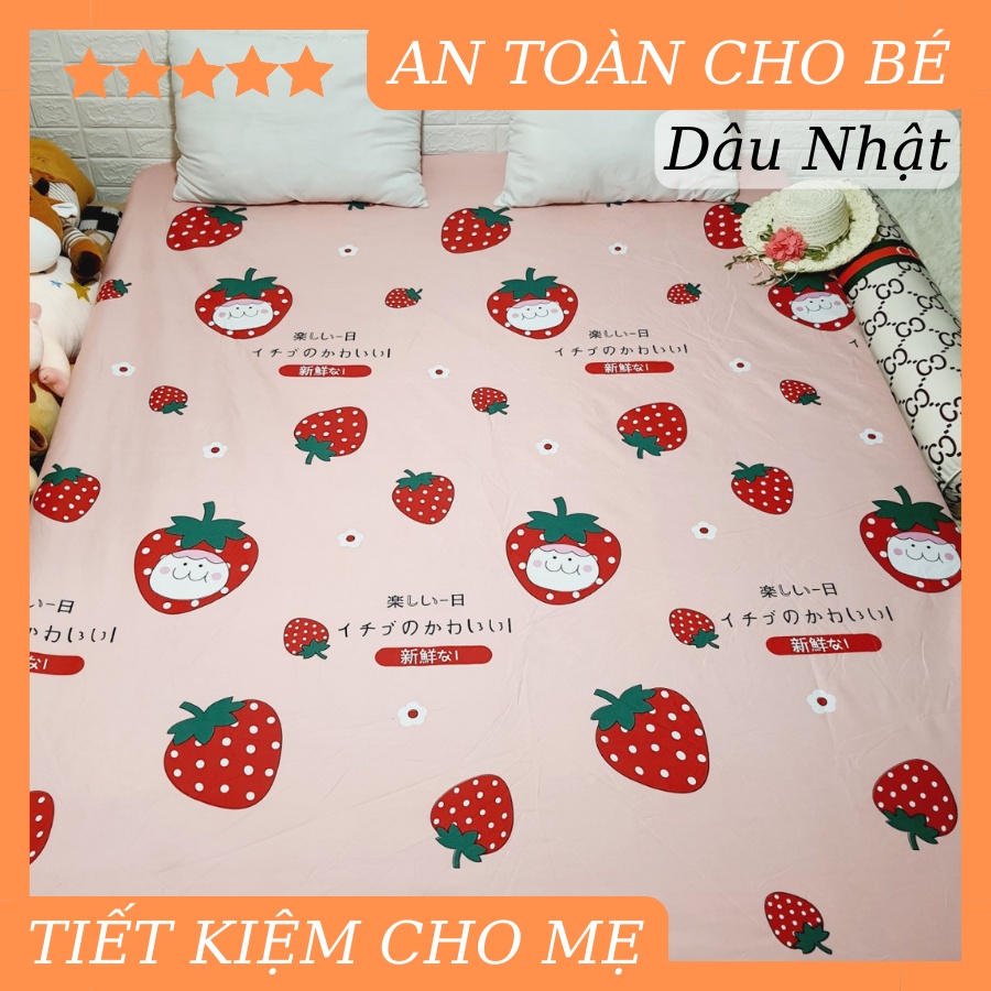 Ga chống thấm cotton an toàn cho bé không lo nóng bí dùng bốn mùa đủ size nha