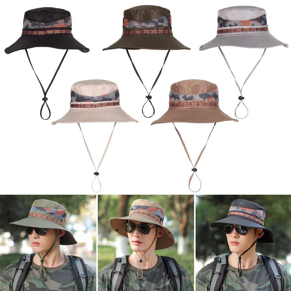 Mũ Chống Nắng Họa Tiết Rằn Ri Dùng Đi Câu Cá / Leo Núi Cho Nam