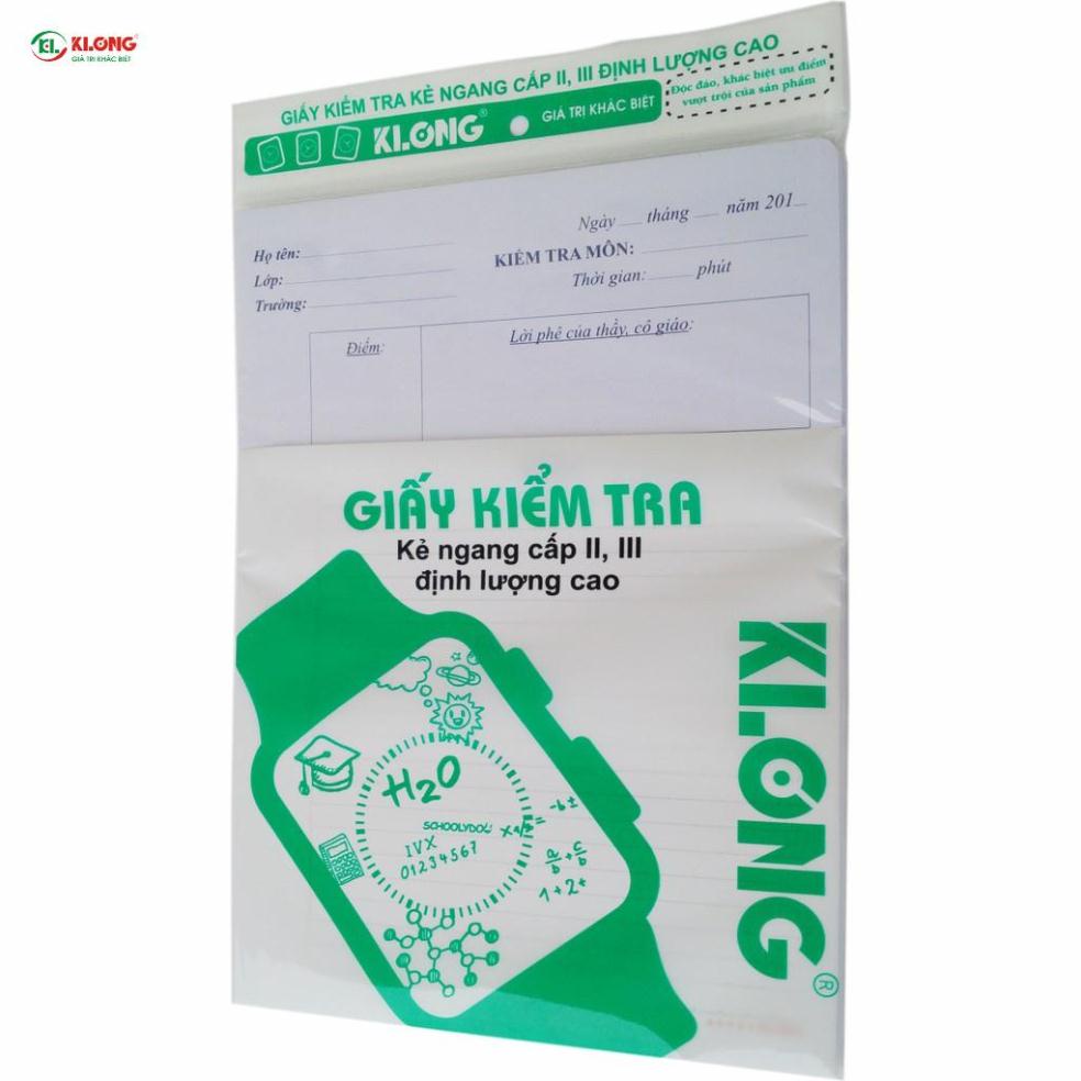 Giấy kiểm tra CII 80/92 B5- 25 kép/tập; MS: 277