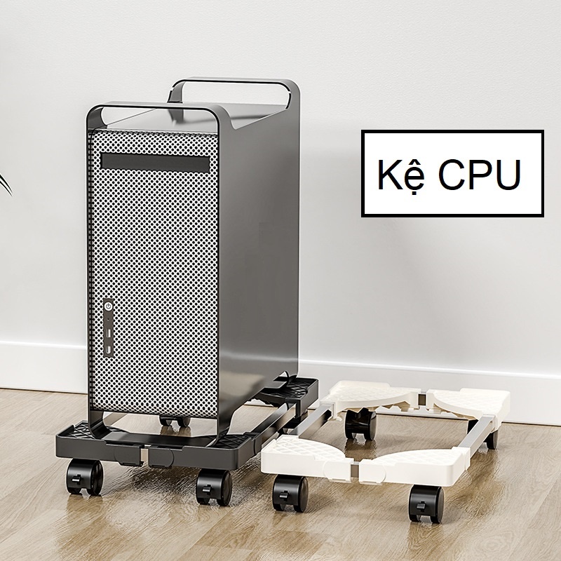 Kệ để case máy tính Kệ để CPU máy tính điều chỉnh kích thước có bánh xe