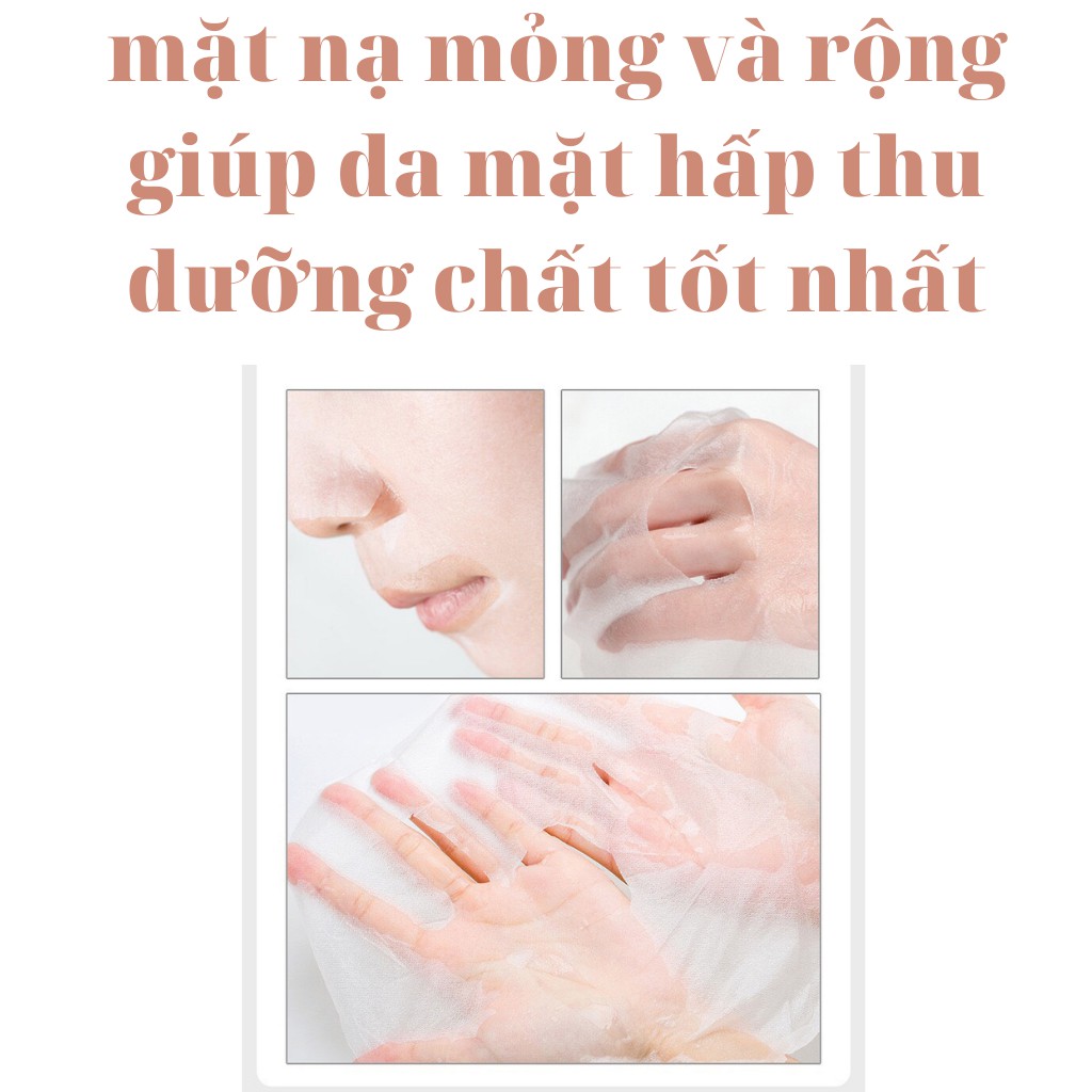 Mặt nạ giấy dưỡng trắng da cấp nước dưỡng ẩm hoa quả sữa chua ROREC nội địa Trung