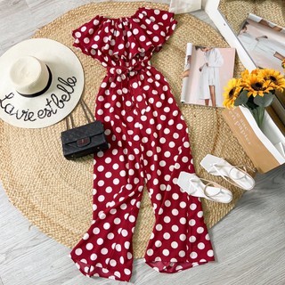 Jumpsuit chấm bi