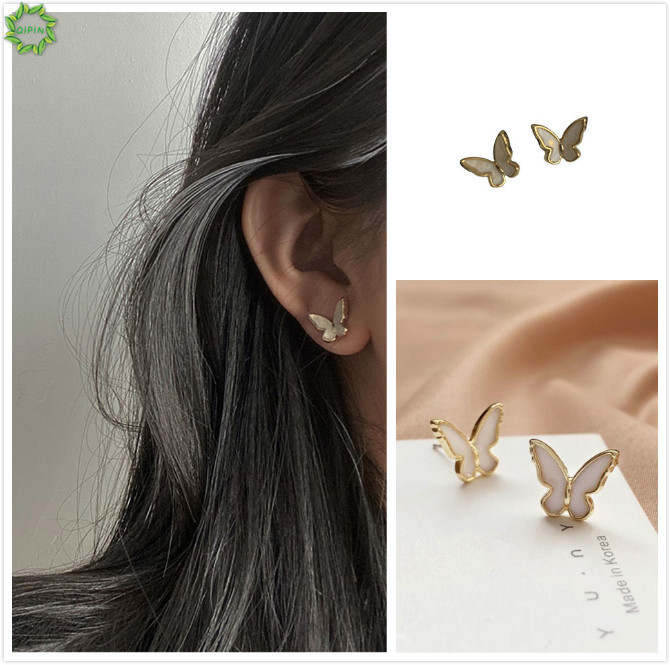 BUTTERFLY Khuyên Tai Nữ Trang Tạo Hình Cánh Bướm Độc Đáo