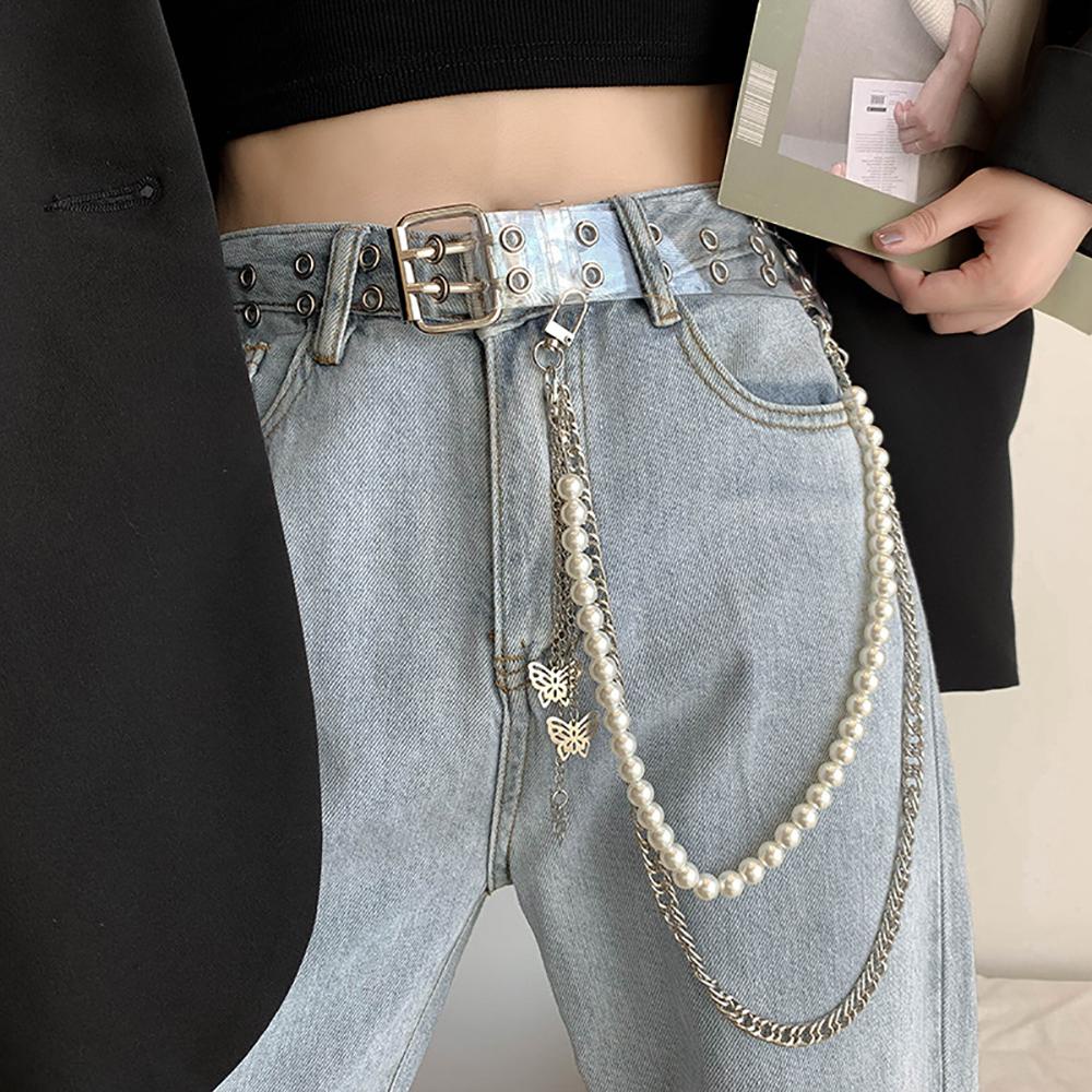 Dây Xích Đeo Hông Bằng Kim Loại Phong Cách Hip Hop Thời Trang Cho Nam