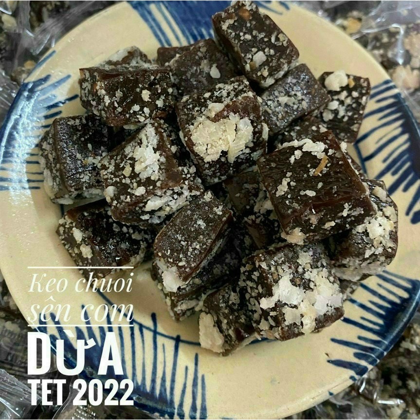 500gr Kẹo Chuối Tươi Phủ Dừa