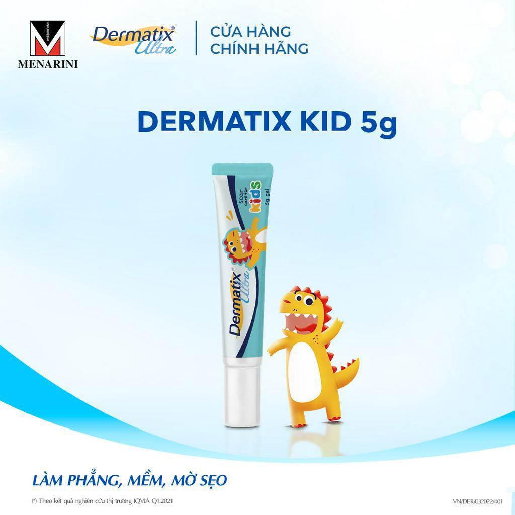 Gel làm mờ sẹo và làm phẳng sẹo lồi, sẹo thâm cho bé Dermatix Ultra Kids 5g