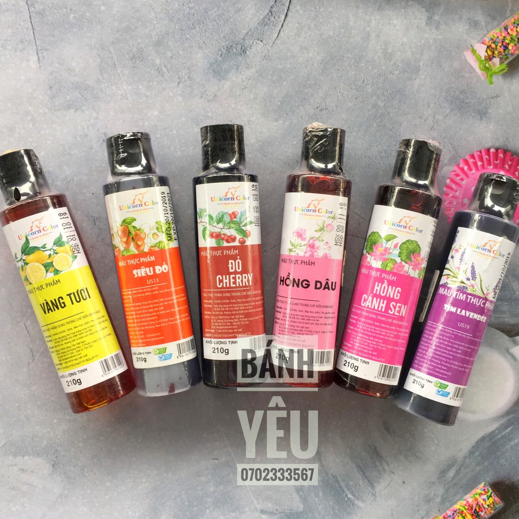 Màu thực phẩm/ Màu bánh kem Unicorn 210g