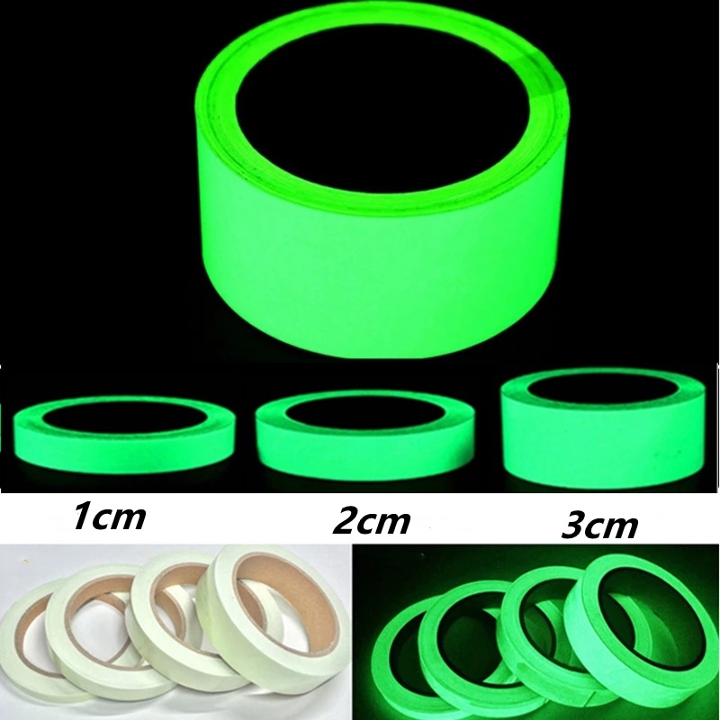 Cuộn Băng Dính Phát Quang 3m Cảnh Báo An Toàn Tiện Dụng Cho Gia Đình