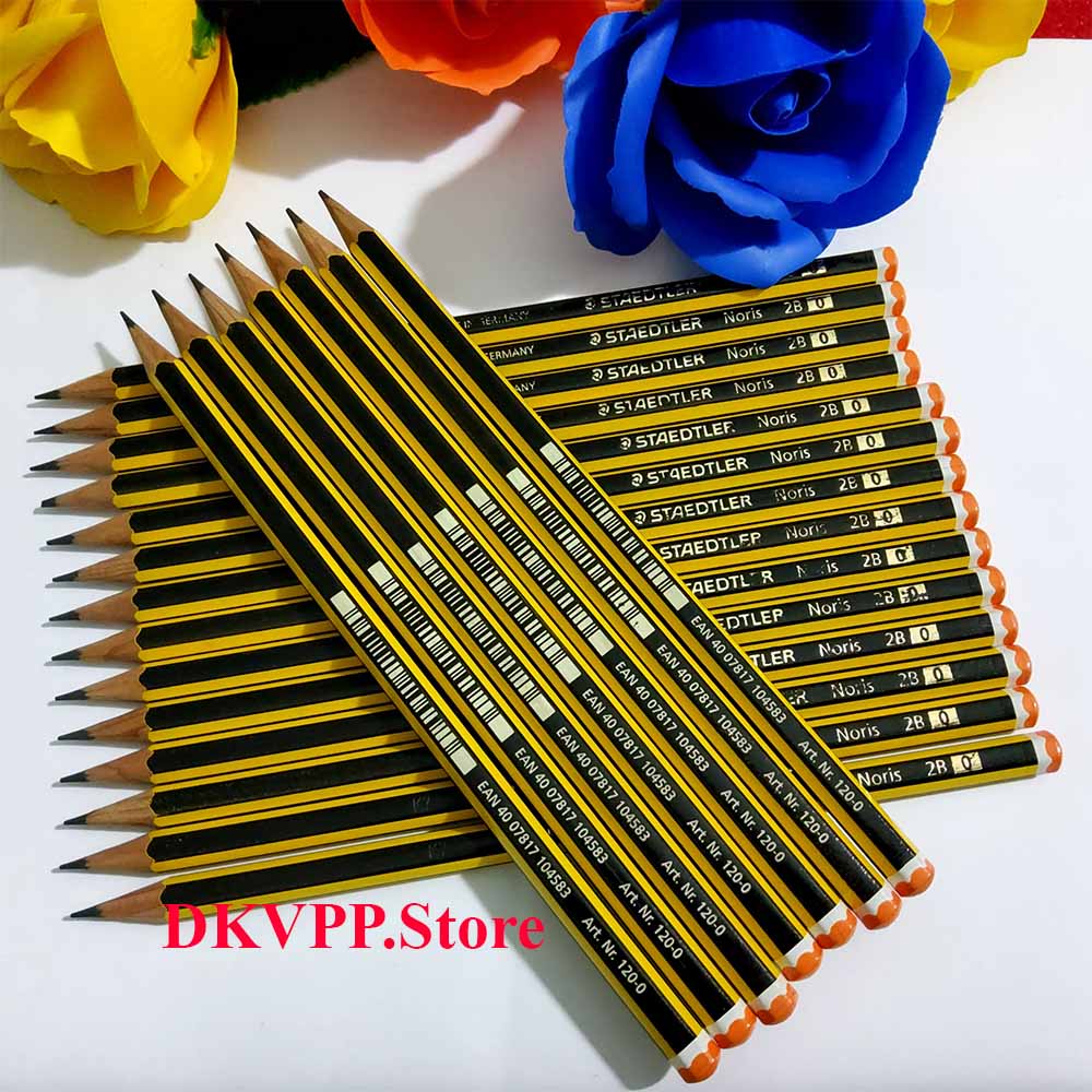 Bút chì 2B Staedtler 120 hàng xịn chuẩn Đức - DKVPP.Store hộp 12 chiếc dùng để viết, vẽ phác thảo giá tốt