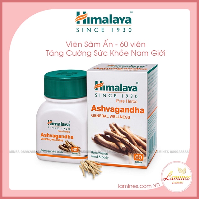 Viên Sâm Ấn Himalaya Ashwagandha 60 Viên