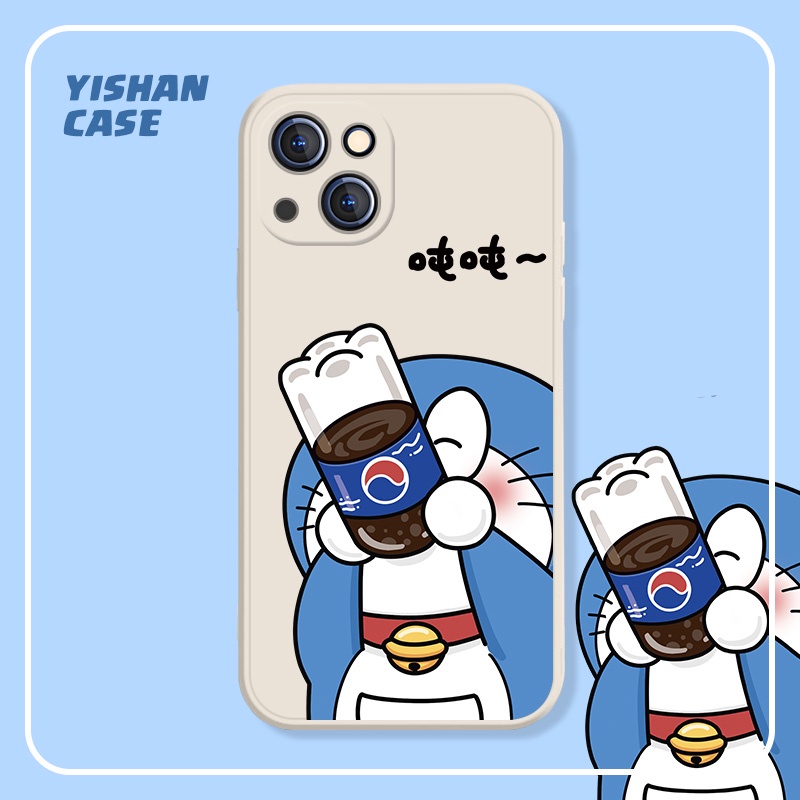 Ốp Điện Thoại Chống Sốc In Hình Doraemon Cho Iphone 13 Pro 11 Pro Max Xr 6s 7 8 Plus 12 Mini 14 Pro Xs Max