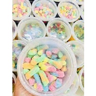 Kẹo dẻo Trolli Sour Glowworms 2GO hình sâu vị chua hủ 150gr