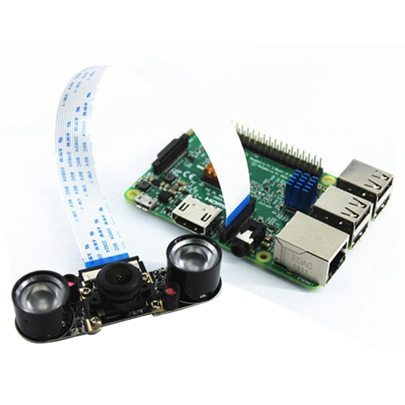 Smart Raspberry Pi Infrared Night Camera ule 5 Mp Wide Angle 130 Degree Fisheye Camera With Infrared Ir Sensor Led Light