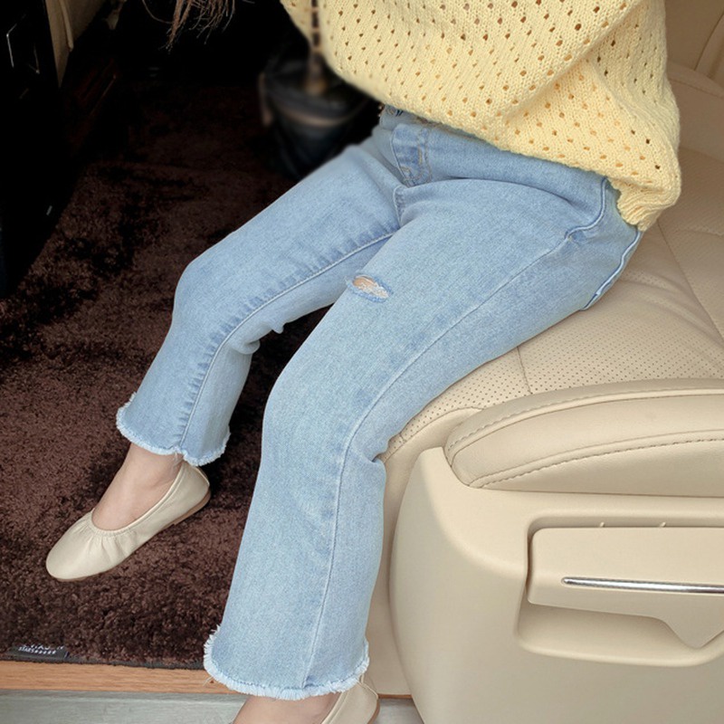 Quần Jean Dài Se7En Màu Sắc Đơn Giản Lưng Cao Co Giãn Tốt Thời Trang Mùa Xuân Phong Cách Hàn Quốc Cho Nữ