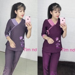 đồ lam đi chùa (mẫu tim nơ) 💗