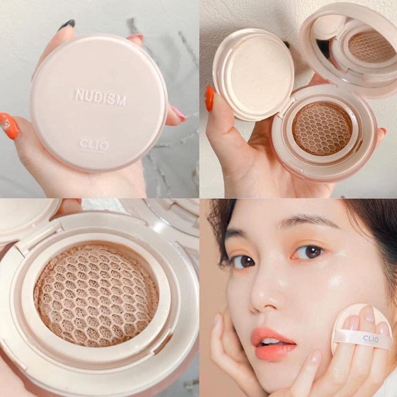 Phấn Nước Clio Nudism Velvetwear ( hộp + lõi refill ) | BigBuy360 - bigbuy360.vn