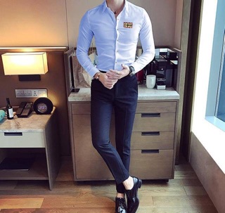 Sơ mi nam thêu cờ