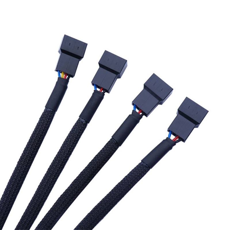 Dây Cáp Chia Quạt Máy Tính Cổng 4PIN PWM 1 Đến 4