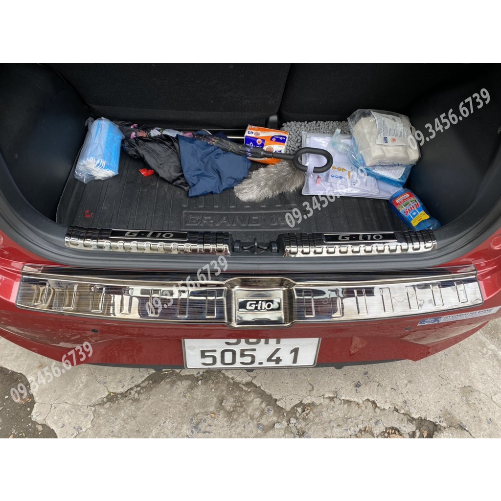 Nẹp bậc cốp, Chống trầy cốp xe Xe Grand I10 2021 2022  2023 mẫu Titan + Tặng Keo Tăng Dính