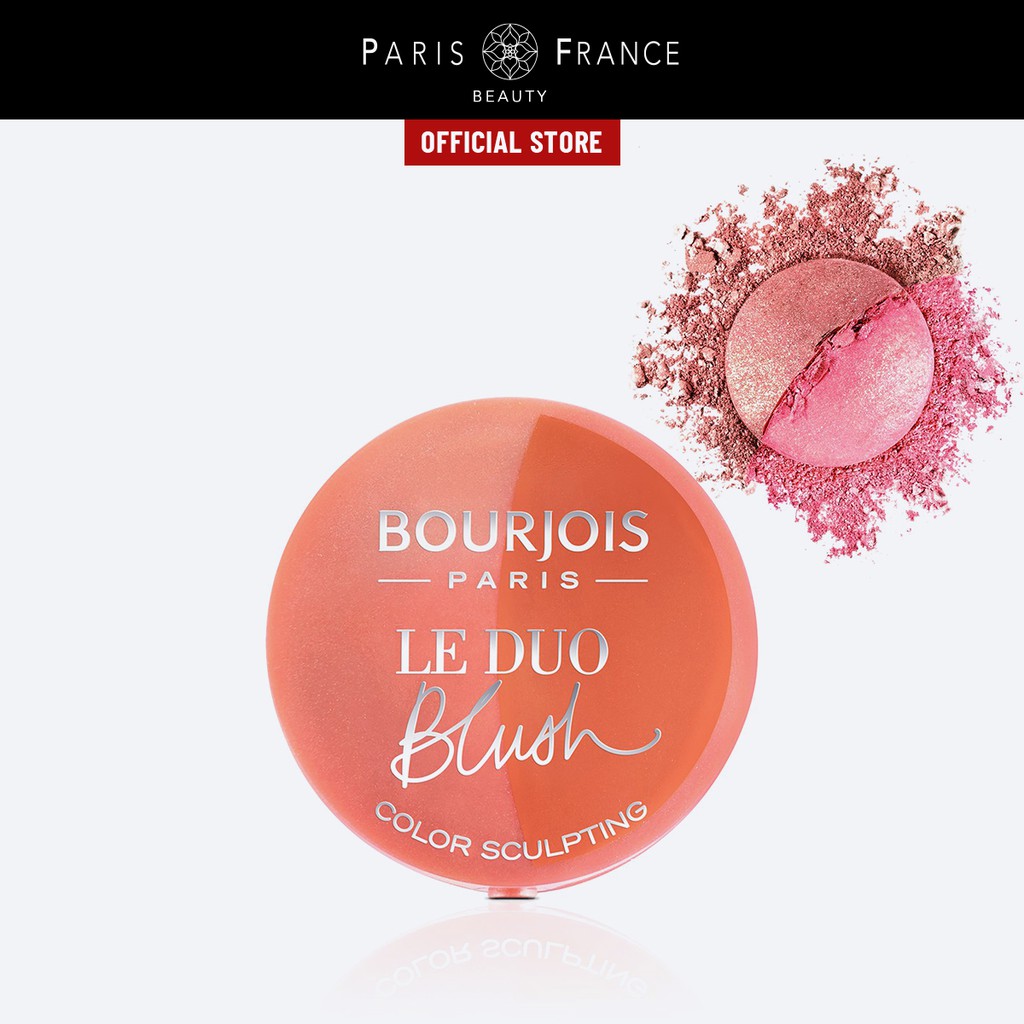 Paris France Beauty - Phấn Má Hồng và Tạo Khối 2in1 Bourjois Little Round Pot Duo 2.4g