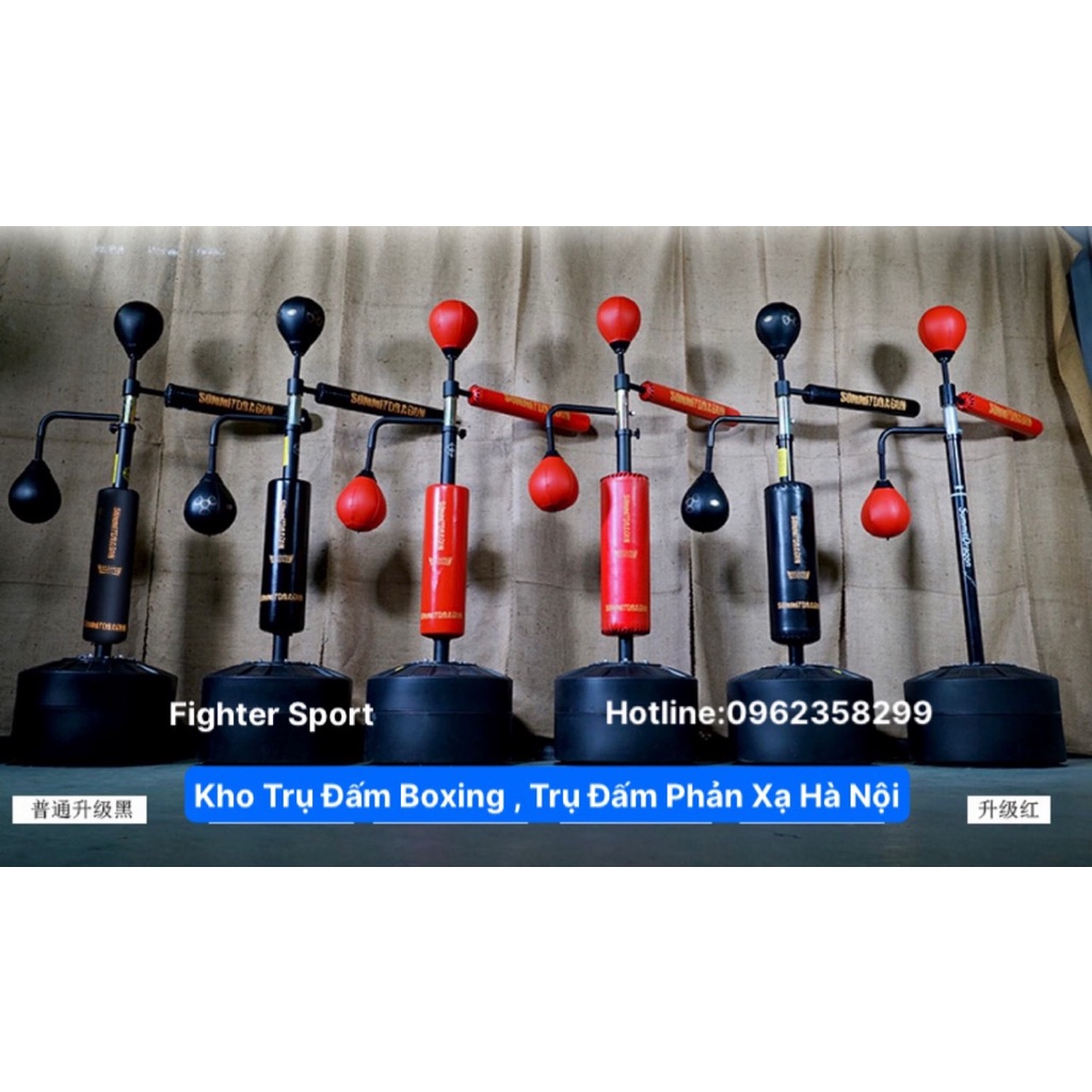 Trụ Đấm Phản Xạ Boxing Tay Quay Pro hàng nhập khẩu chính hãng