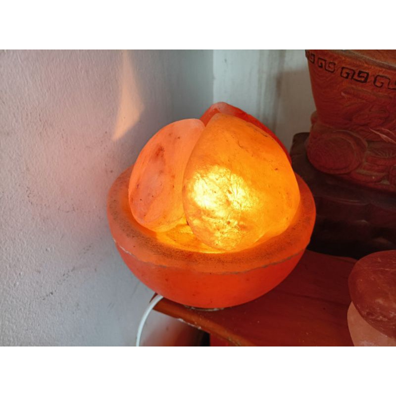 Đèn Đá Muối Himalaya-Chính Hãng Pakistan + 100g Muối Ăn Hoặc Tắm Himalaya.
