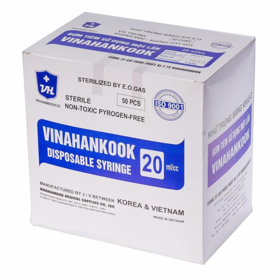 Combo 10 cái Bơm Tiêm Vinahankook |Đầu Kim Vinahankook - giá bán tách lẻ 10 kim