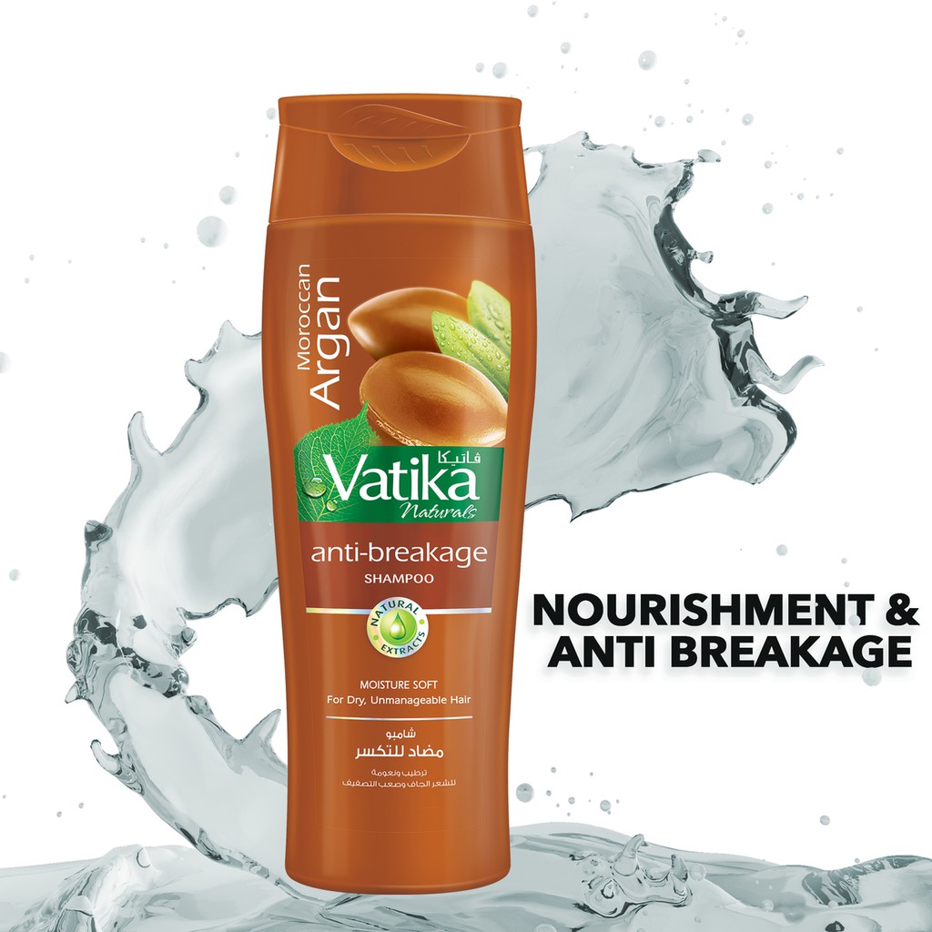 Dầu gội Vatika Argan Shampoo – Moisture Soft dưỡng tóc ẩm mềm mượt 400ml