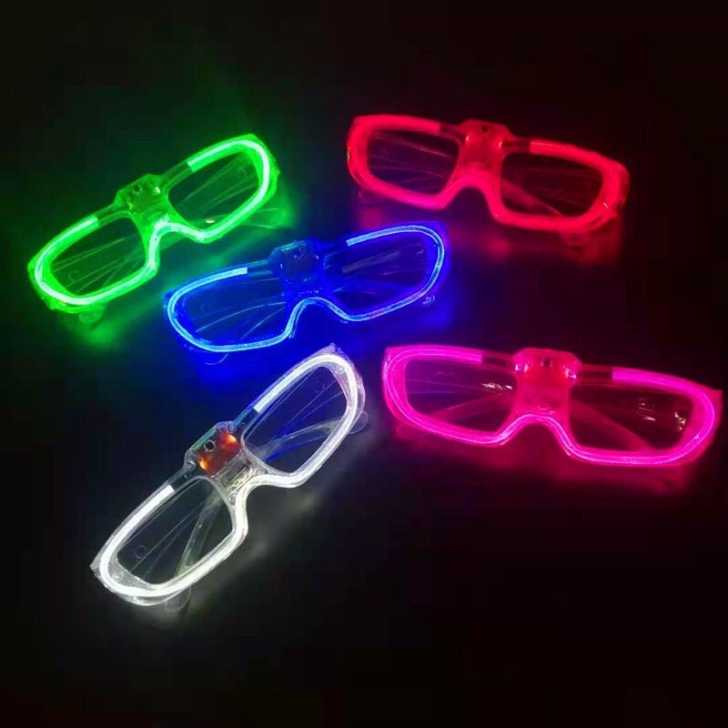 Kính led phát sáng tiktok, mắt kính led có đèn nhấp nháy vui nhộn sinh nhật, noel, party