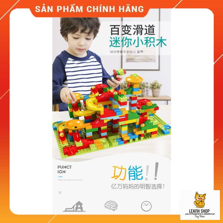 Xếp Hình Cầu Trượt Lego Thả Bi  330 Chi Tiết Cho Bé Đồ Chơi Xếp Hình Phát Triển Trí Não