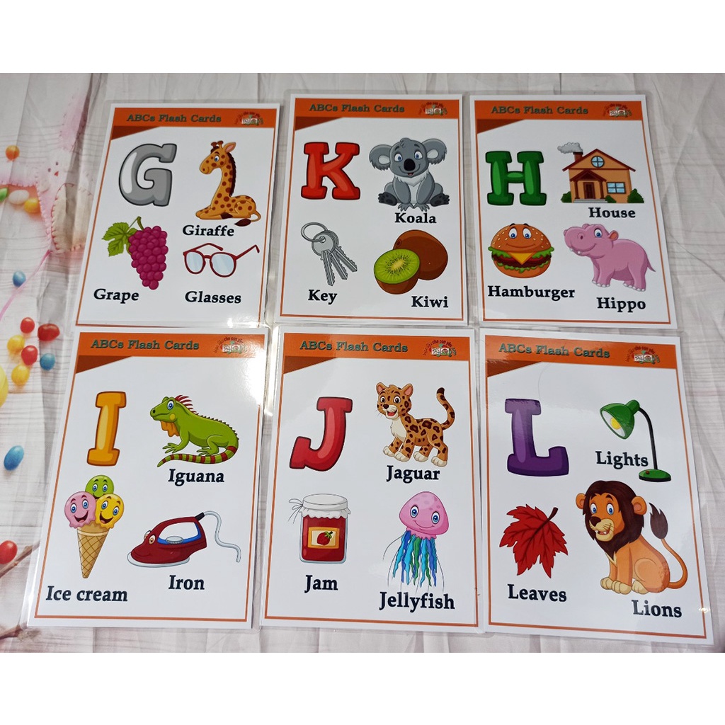 Thẻ học tiếng anh 26 chữ cái kèm hình ảnh sinh động