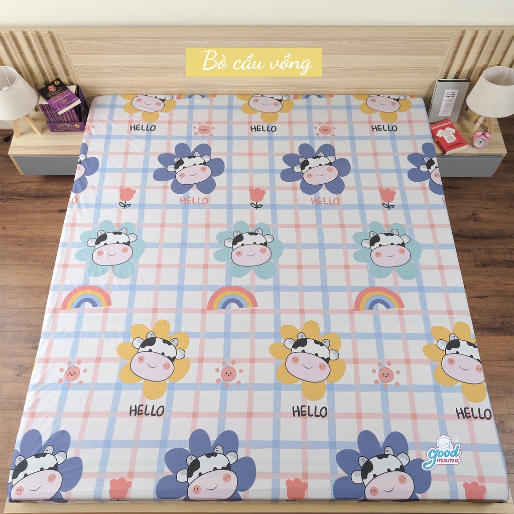 Ga Chống Thấm Cao Cấp Goodmama Cotton, Drap giường bọc nệm chống nước Bảo Hành 6 Tháng Thoáng Mát, An Toàn Cho Trẻ | BigBuy360 - bigbuy360.vn