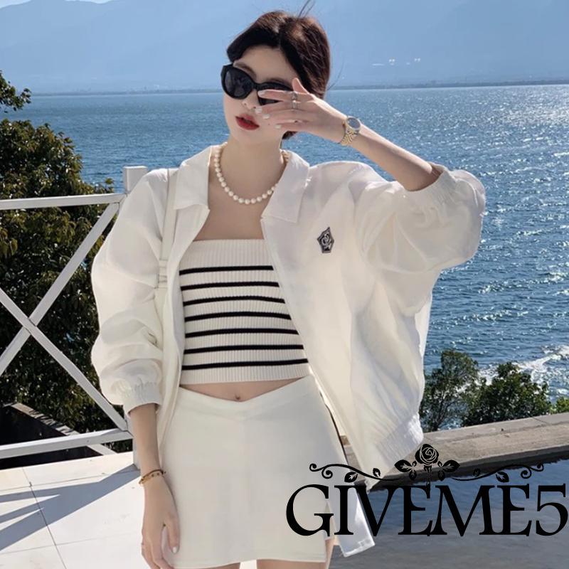 GIVEME-Women´s Sleeveless Casual Horizontal Stripes Pattern Knitted  Slim-Fit Strapless TubeTops