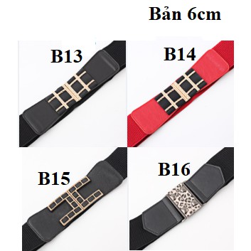 Đai váy co dãn Bản to 3cm, 6cm đủ mã