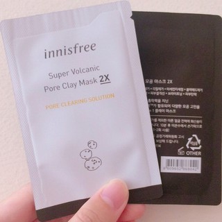 Sample mặt nạ Innisfree Super Volcanic Pore Clay Mask 2X