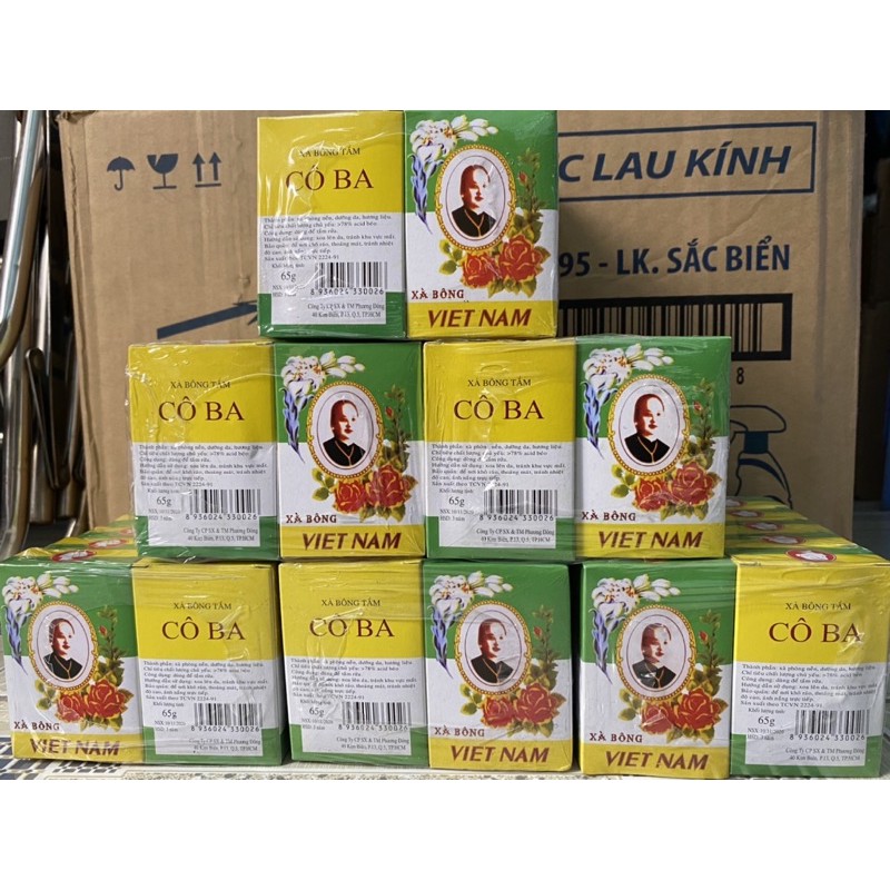 1 thùng Xà Bông Cô Ba (sỉ)(12lố tương ứng 120 cục)