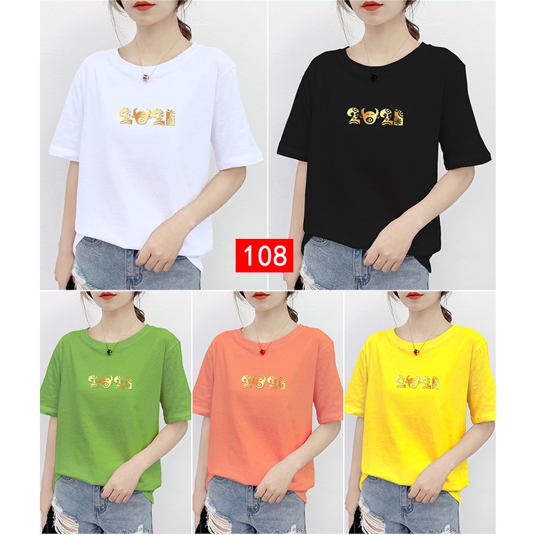 Áo Phông Nữ Áo Hàng QC Xả Kho Mẫu Lộn Xộn Giao Màu Ngẫu Nhiên [Unisex Form Thụng Nữ Giá Rẻ giao mẫu ngẫu Nhiên