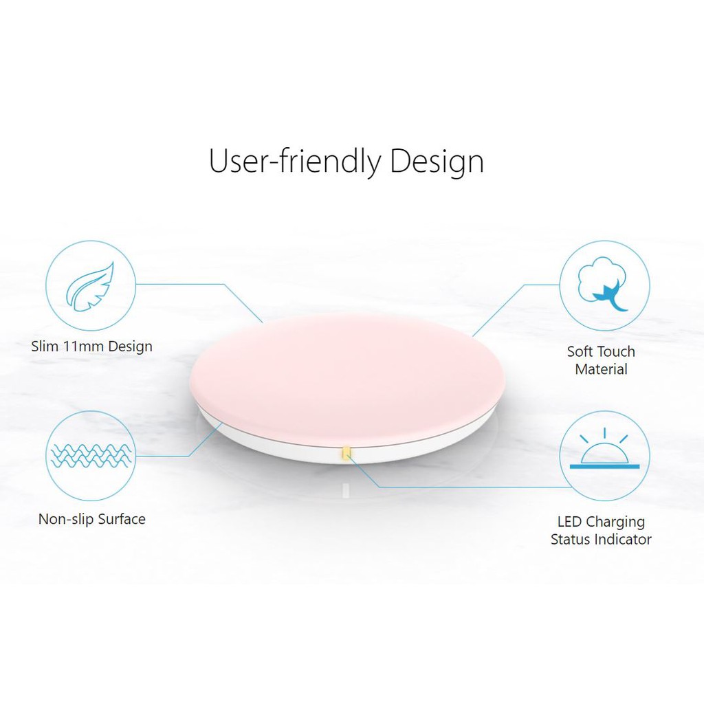 Bộ sạc điện thoại không dây ASUS Wireless Power Mate 15W - Hàng Chính Hãng Bảo Hành 12 Tháng